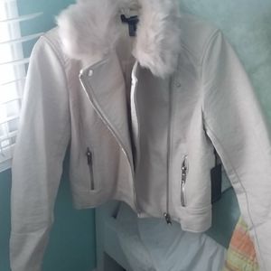 Pale pink pleather jacket nee